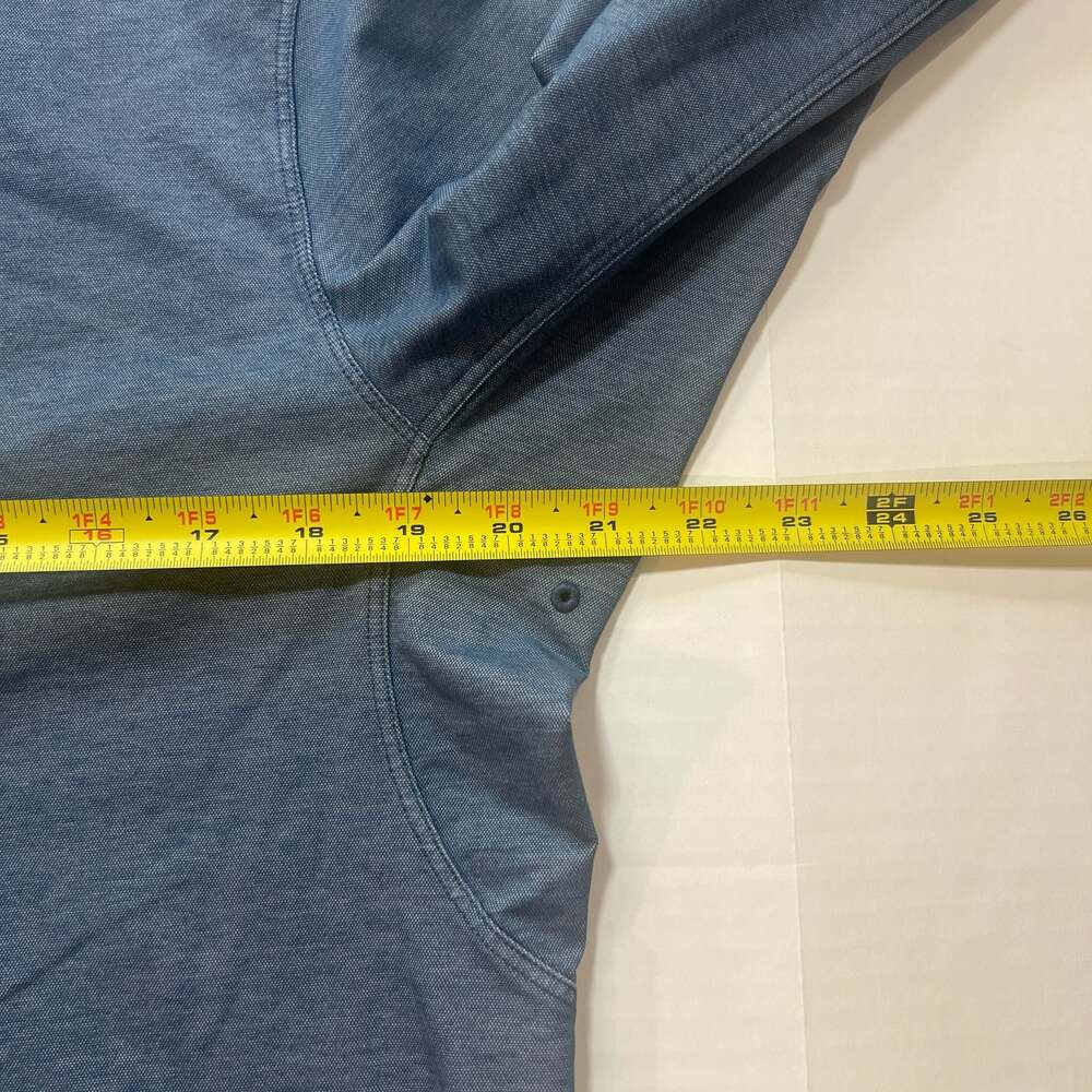 Lululemon Men's Commission Long Sleeve Shirt Medium Blue - Picture 5 of 8